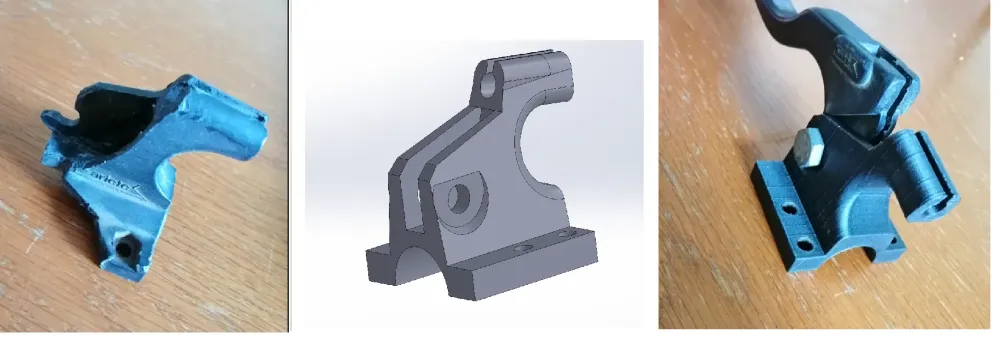 Support poignée au modèle, adapté à l'existant (onyx + fibre de carbowebp